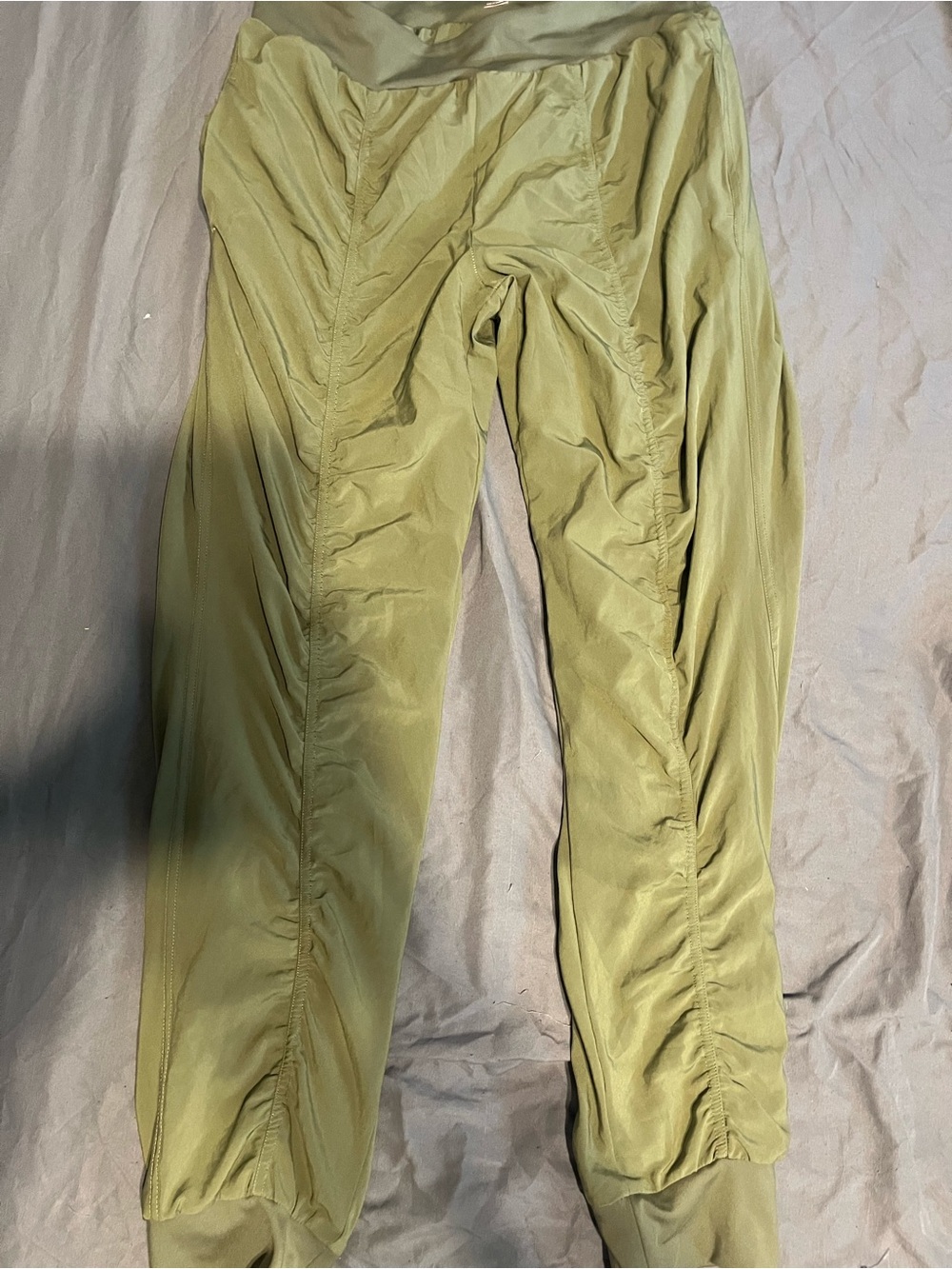 Woman Light Olive Green Jogger Pants